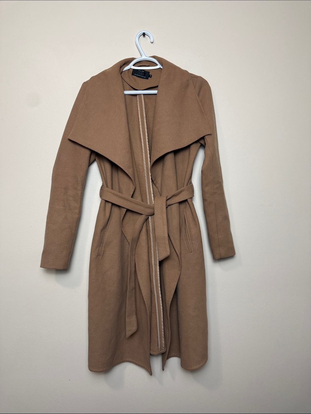Only Draped Wrap Trench Coat - Brown size XS